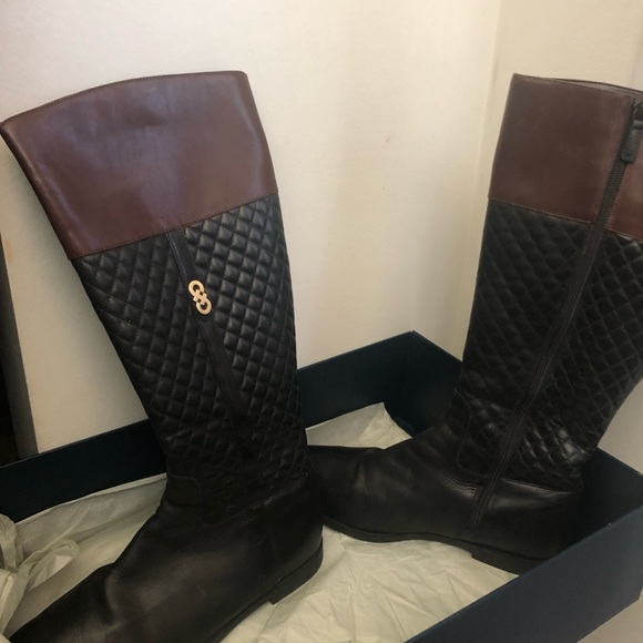 COLE HAAN Two-Tone Knee High Boots Size 9B - Picture 2 of 3